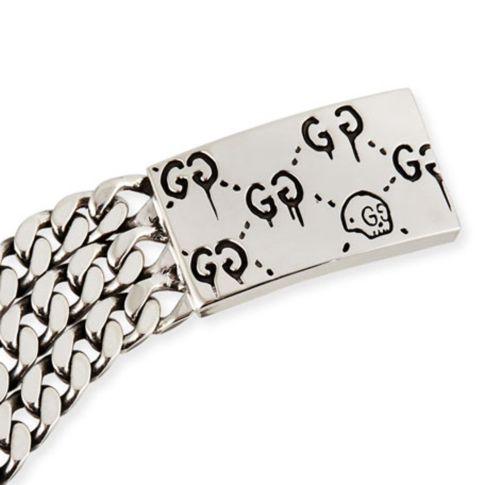 Gucci Ghost Chain Bracelet in Sterling Silver NEW IN BOX - Picture 2 of 8